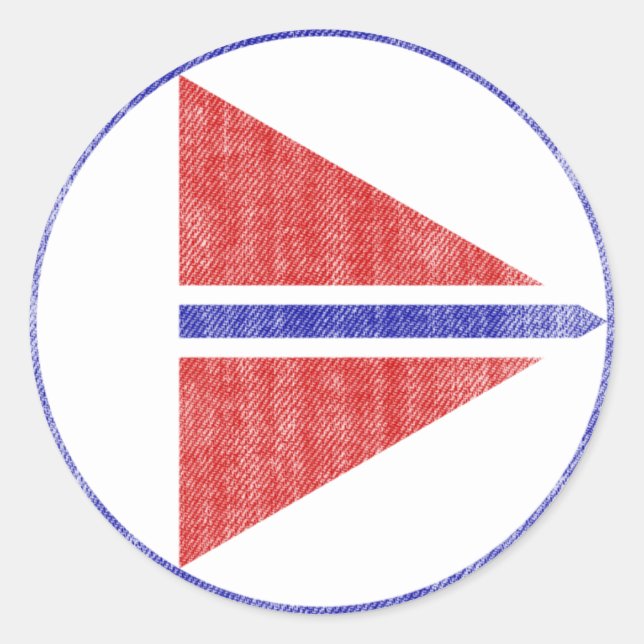 NORGE RUNT KLISTERMÄRKE (Framsida)