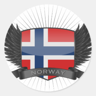 NORGE RUNT KLISTERMÄRKE