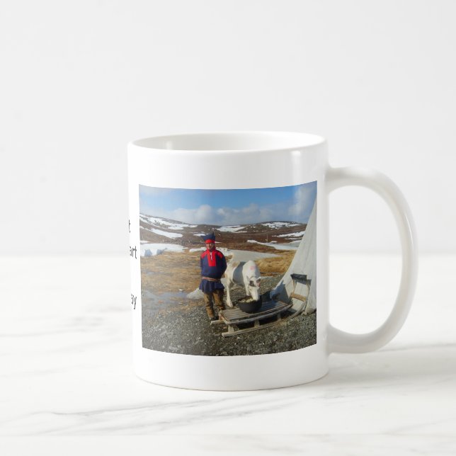 Norge Sami bosättning i Lapland Kaffemugg (Höger)