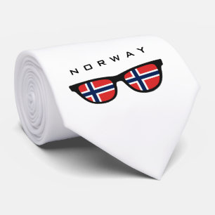 Norge Shades anpassningsbar text och färg slips