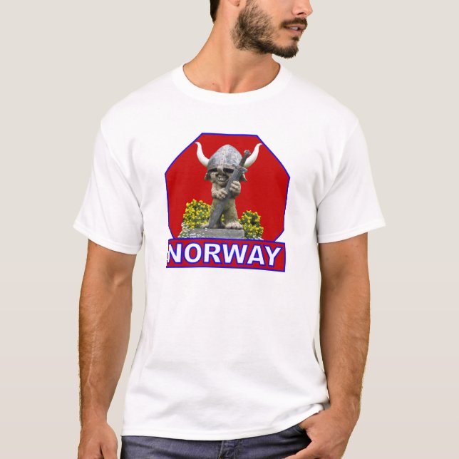Norge shirt - välj stil & färg tröja (Framsida)
