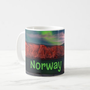 Norge Skandinavian Northern Ljus Red Clips Kaffemugg