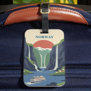 Norge Skandinavien Europa Fjäll Minimalistisk Resa Bagagebricka