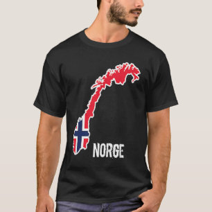 Norge Skandinavien Norska Flagga Europa T Shirt