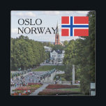 Norge Skandinavien Oslo Vigeland Resesouvenir Magnet<br><div class="desc">Norge Skandinavien,  Oslo Vigeland park,  norsk flagga,  ressouvenir</div>