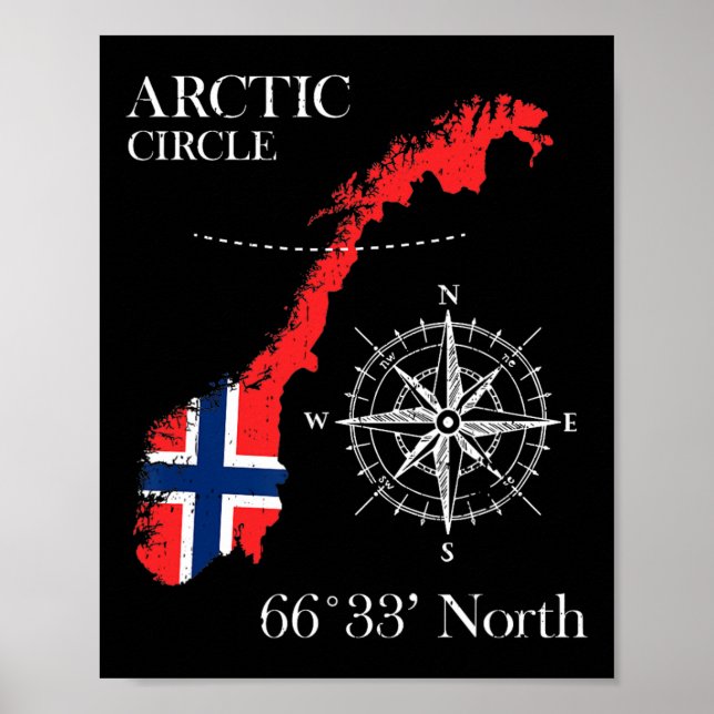 Norge Skandinavien Vandring Camping Fiske  Poster (Framsidan)