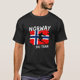 Norge skidåkning t shirt