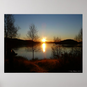 Norge soluppgång poster