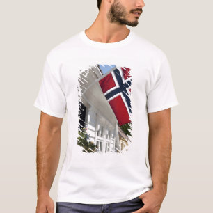 Norge, Stavanger. Historiska stadskärnan vyer. T-shirt