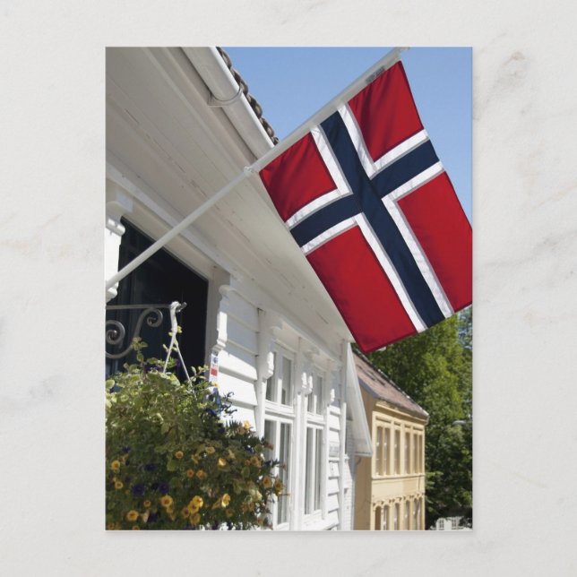 Norge, Stavanger. Historiska stadskärnan vyer. Vykort (Framsida)