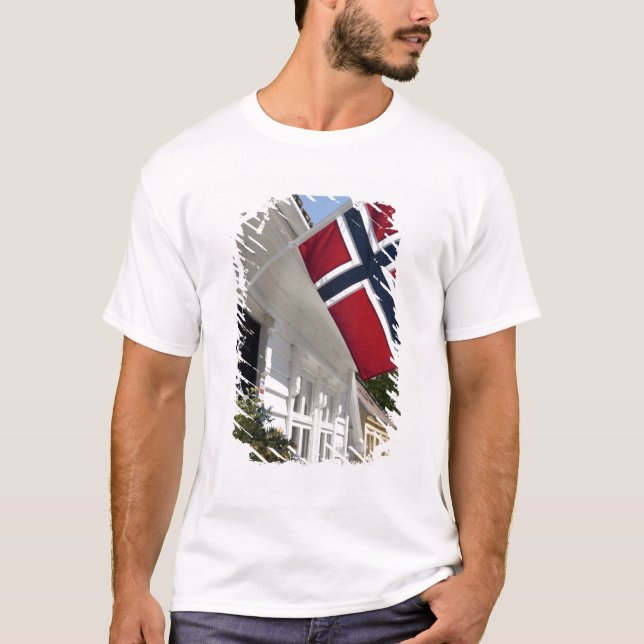 Norge, Stavanger. Historiska vyer i innerstaden. T-shirt (Framsida)
