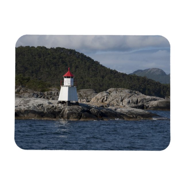 Norge, Stavanger. Vy längs Lysefjord. Magnet (Horisontell)