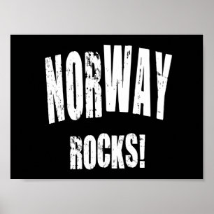 Norge Sten! Poster