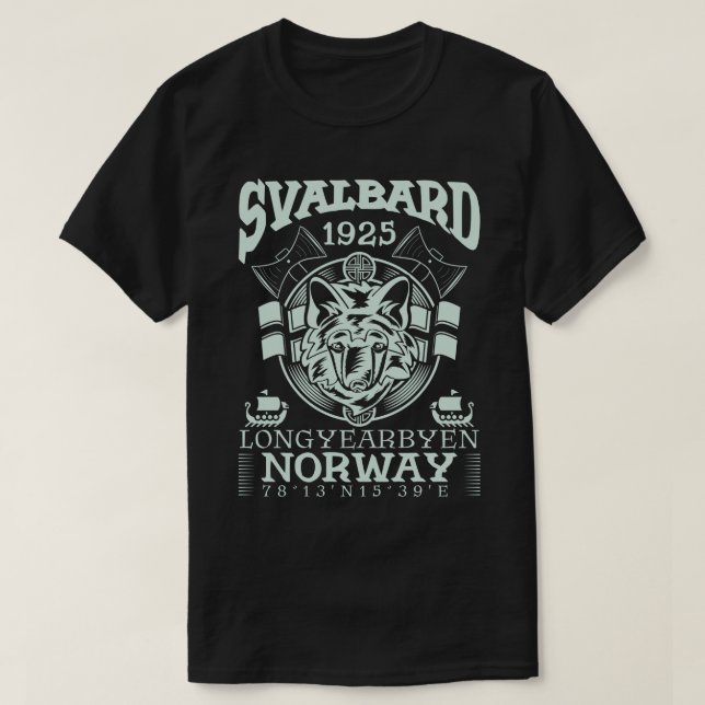NORGE SVALBARD LONGYEARBYEN - ARCTIC FOX T SHIRT (Design framsida)