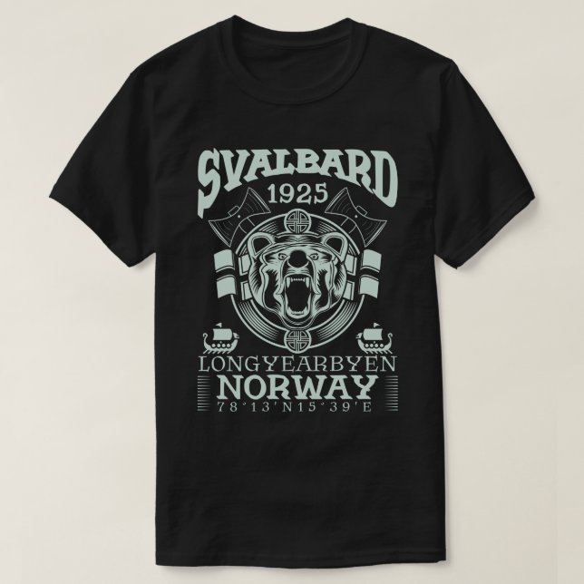 NORGE SVALBARD LONGYEARBYEN - POLAR BAR T SHIRT (Design framsida)