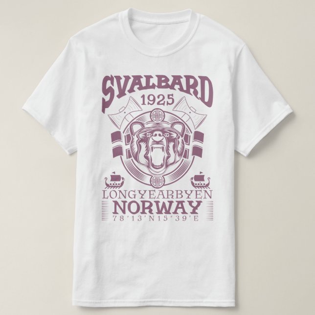 NORGE SVALBARD LONGYEARBYEN - POLAR BAR T SHIRT (Design framsida)