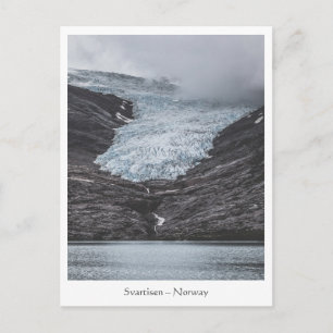 Norge Svartisen Glacier Photo Vykort