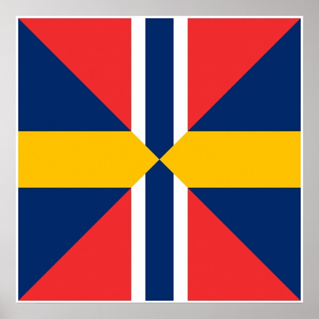 Norge Sverige Sildesalaten, Norge Poster (Framsidan)
