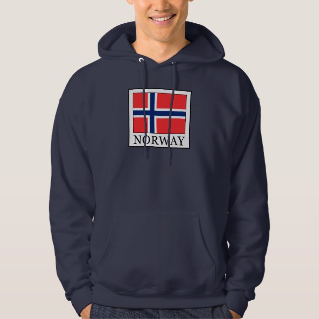 Norge Sweatshirt Med Luva (Framsida)