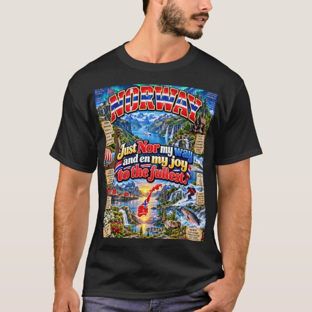 Norge T-shirt  (Framsida)