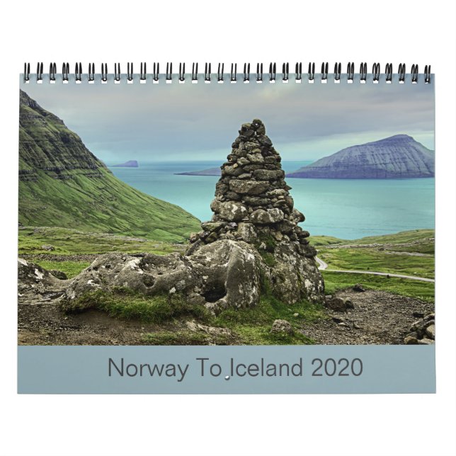 Norge till Islandet 2020 Kalender (Omslag)