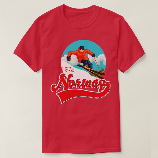 Norge till Ski T Shirt (Design framsida)