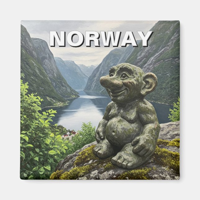 Norge Troll Magnet (Framsidan)