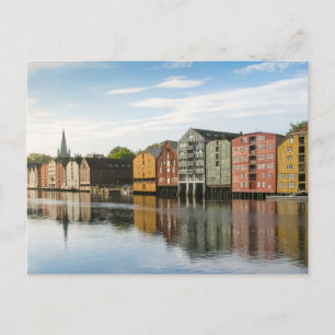 Norge Trondheim Houses vykort