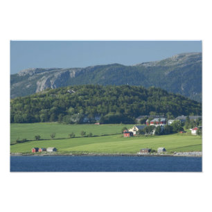 Norge, Trondheimsfjorden, Trondheim. Typisk Fototryck