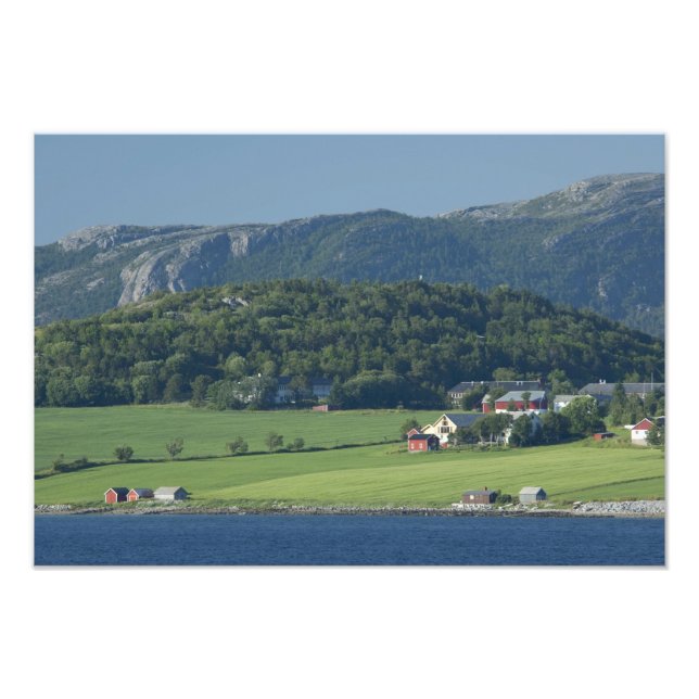 Norge, Trondheimsfjorden, Trondheim. Typisk Fototryck (Framsidan)