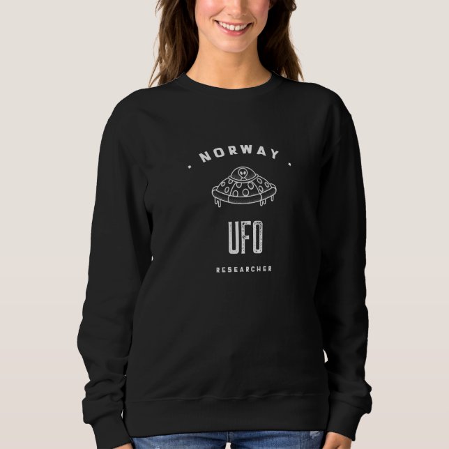 Norge Ufo Sightings T Shirt (Framsida)