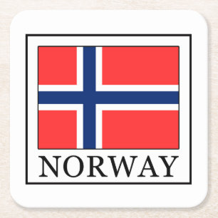 Norge Underlägg Papper Kvadrat