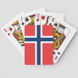 Norge* Uppspelningskort för Flagga Spelkort