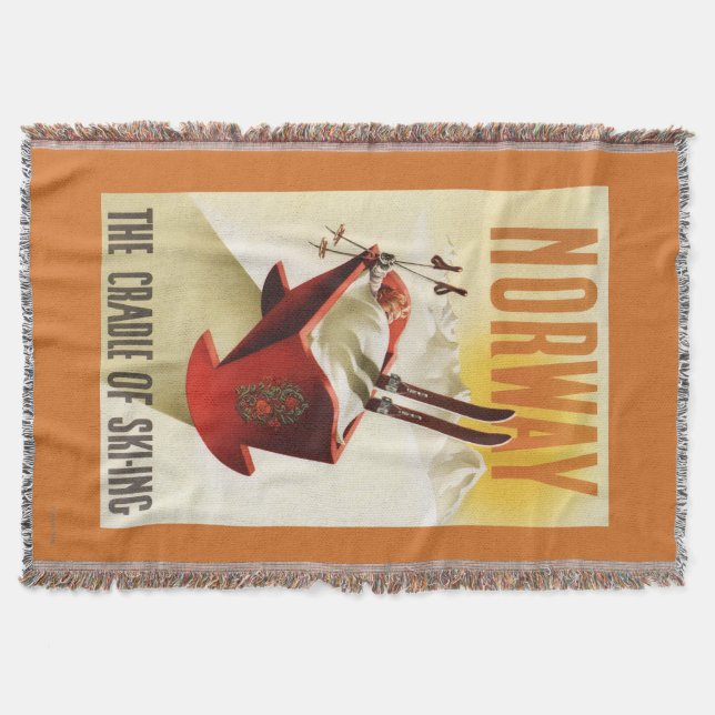 Norge - vagga av skidåkningen filt (Framsidan)