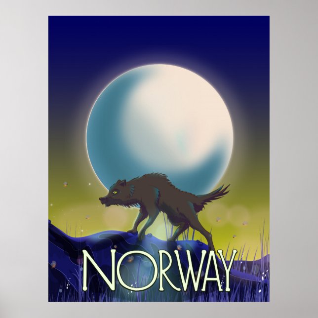 Norge Varg Affisch (Framsidan)