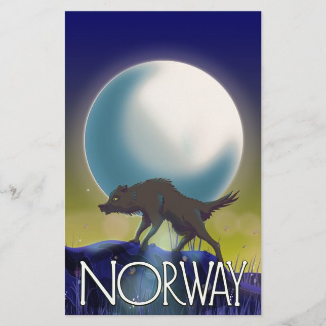 Norge Varg Affisch (Framsida)