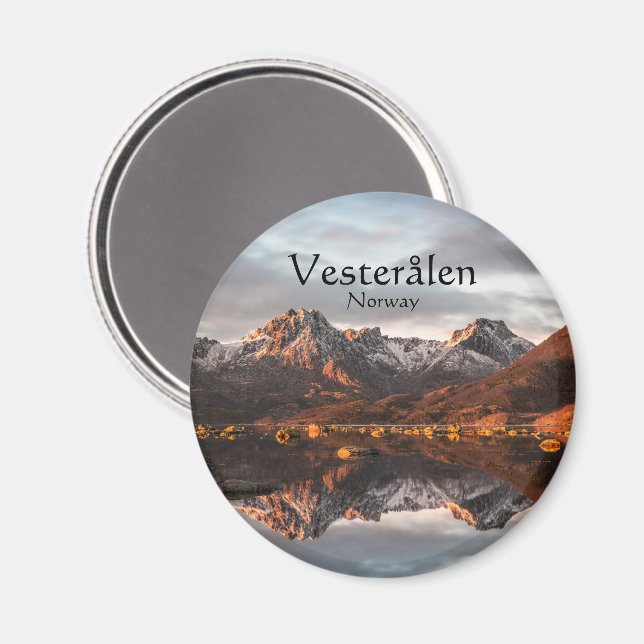 Norge Vesteralen Souvenir Magnet (Front/Back)