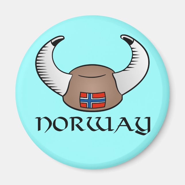 Norge Viking Hat Magnet (Framsidan)