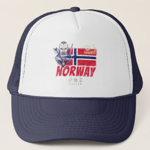Norge Viking Vintage Flagga och Frakt Souvenir Keps