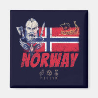 Norge Viking Vintage Flagga och Frakt Souvenir