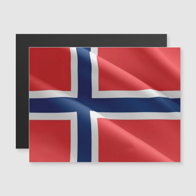 Norge - Vilande Flagga - (Fram/baksida)