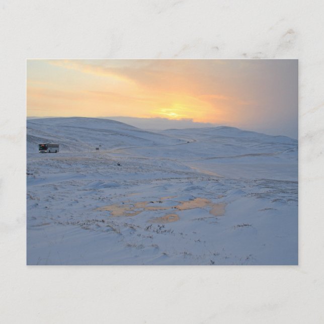 Norge vinter vykort (Framsida)