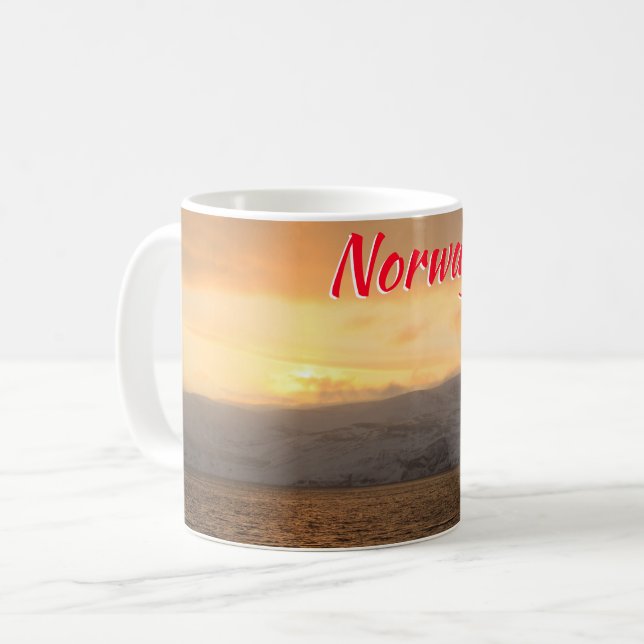 Norge vintertid kusten kaffemugg (Framsida vänster)