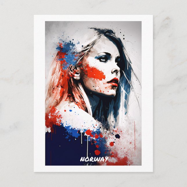 Norge-vykort - Porträtt - Kvinnovärlden Vykort (Framsida)