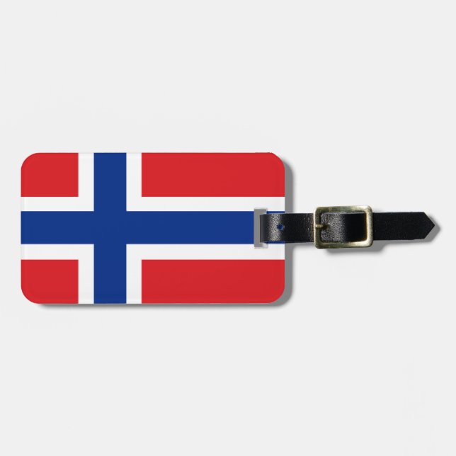 Norgeflagga Bagagebricka (Horisontell Framsida)