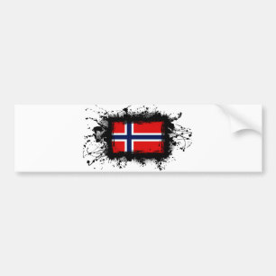 Norgeflagga Bildekal
