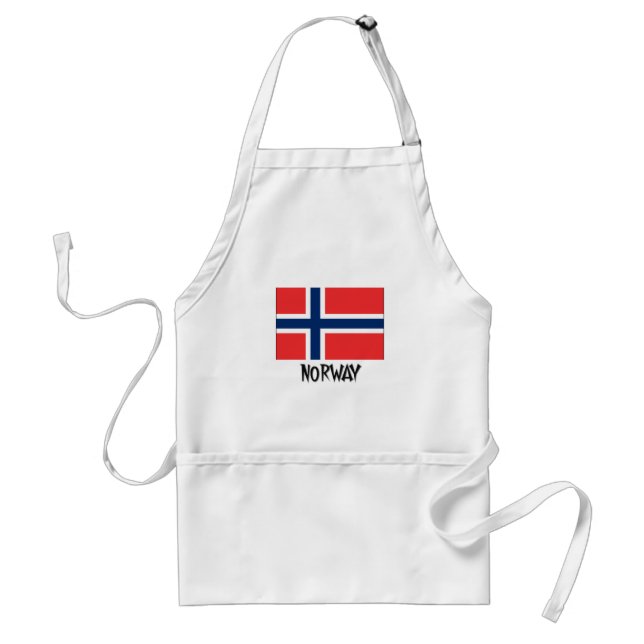 Norgeflagga Förkläde (Framsidan)