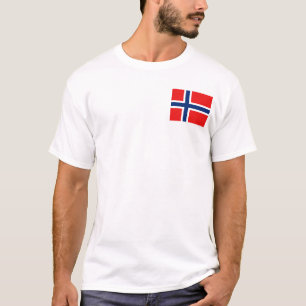 Norgeflagga och kartaT-tröja Tee