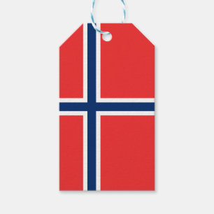 Norgeflagga Presentetikett