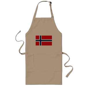 Norgeflaggaförkläde Långt Förkläde